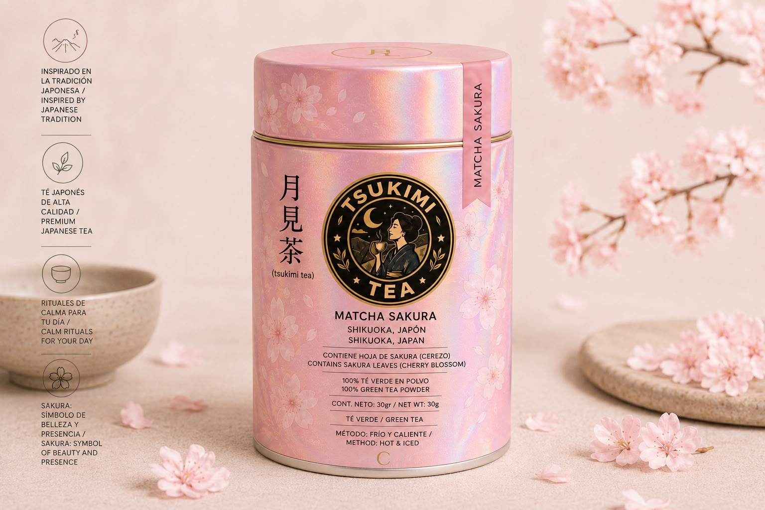 Sakura Matcha Tin